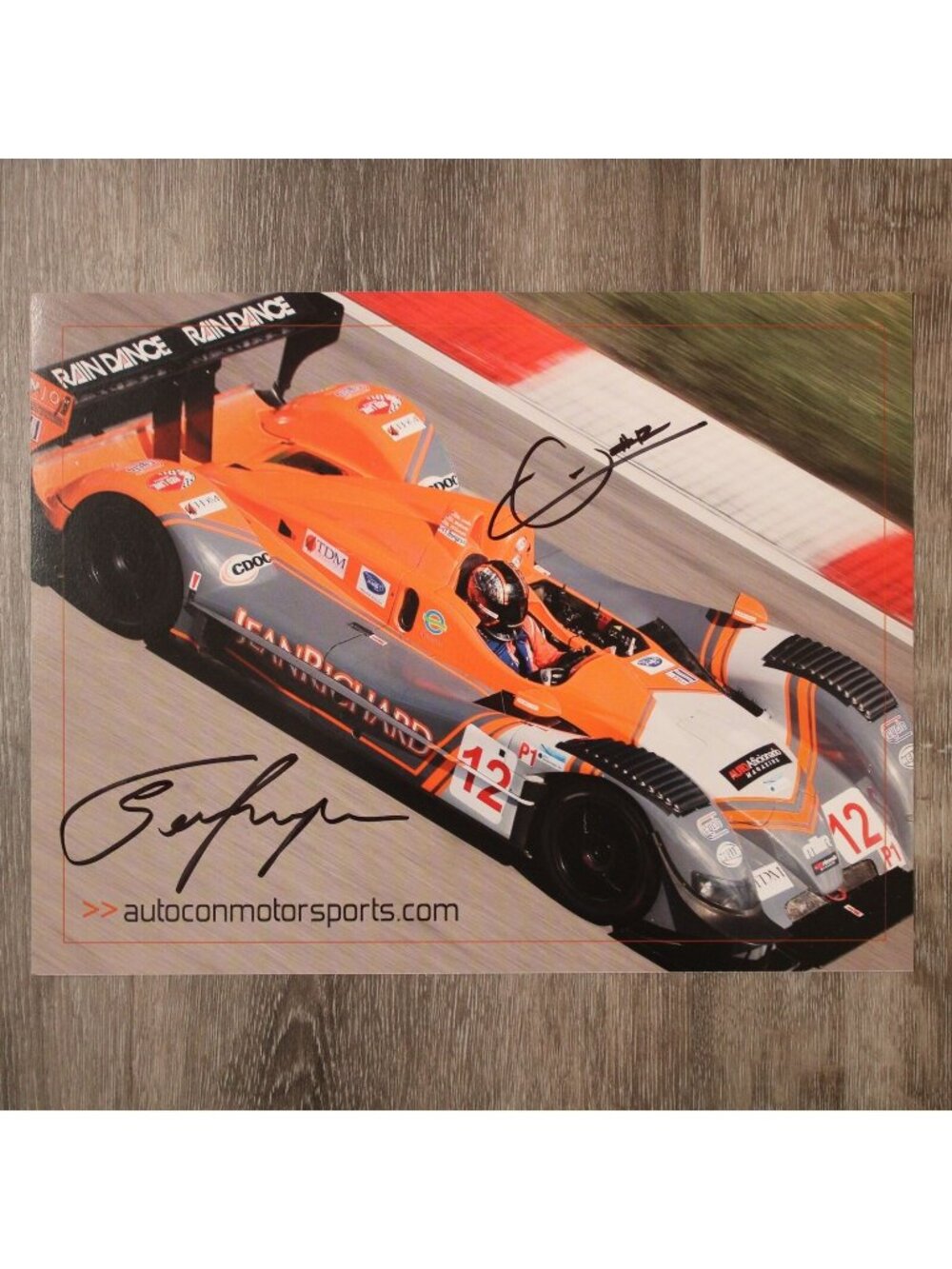 2008 Autocon Motorsports Lola B16/10 LMP1 Team Hero Card ALMS IMSA Signed